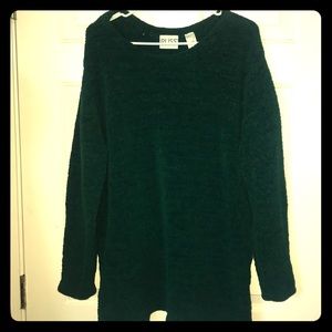 russ dark green oversized sweater